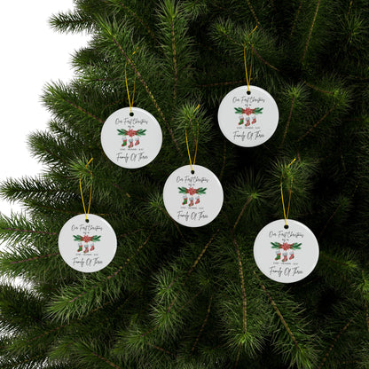 Family Of Three Custom Ornament Printify